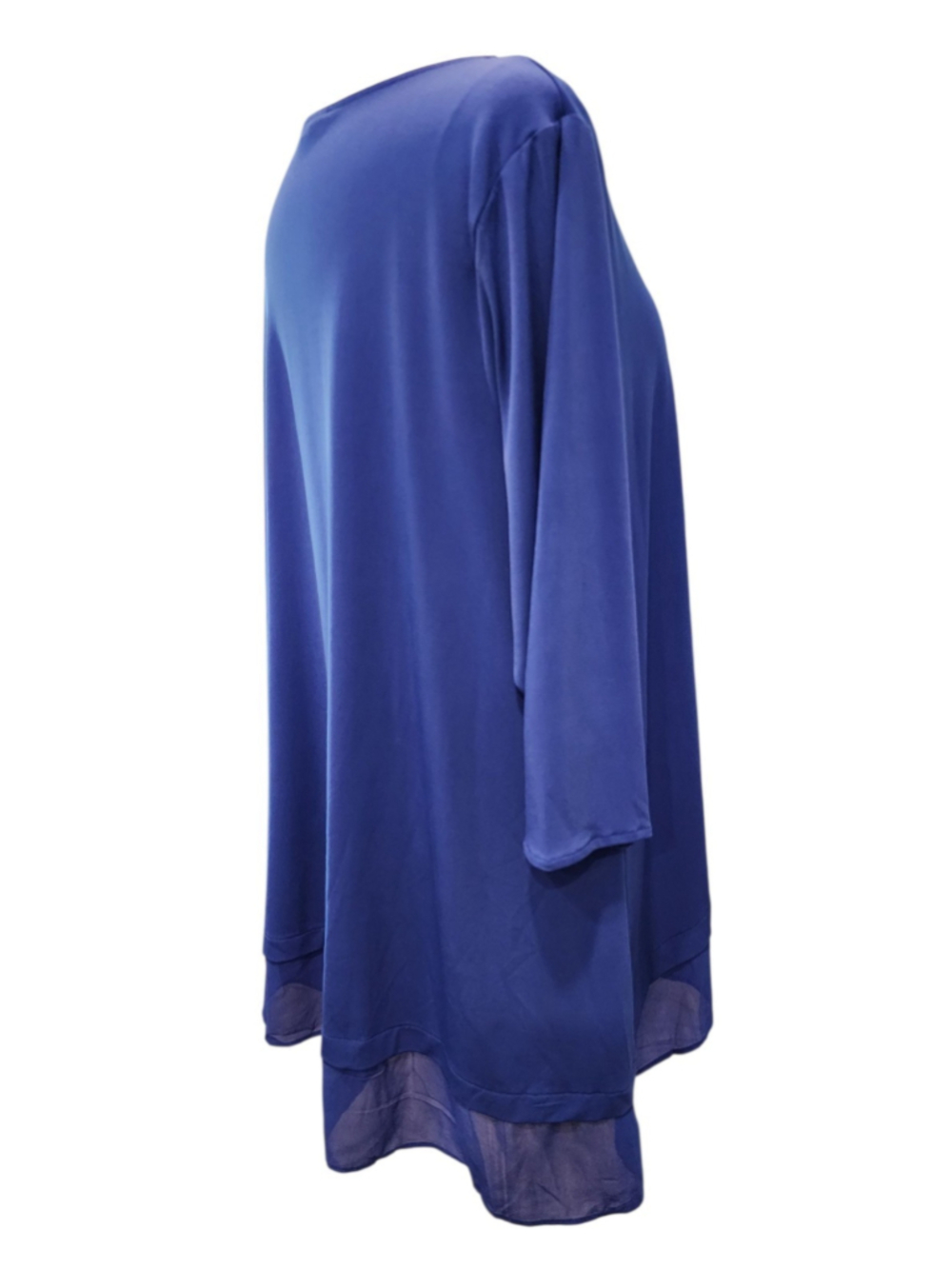 Alfani Elements 3X Cobalt Blue Asymmetric Tunic Top 3/4 Sleeve Plus Size NWT - Picture 7 of 14